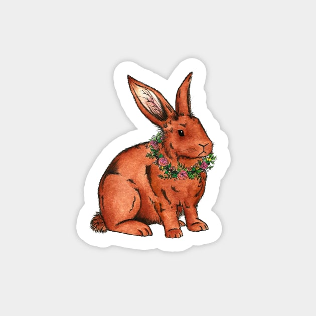 Flower bunny rabbit Sticker by CasValli